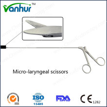 Instrumentos de Laringoscopia Tesoura Micro Laringe